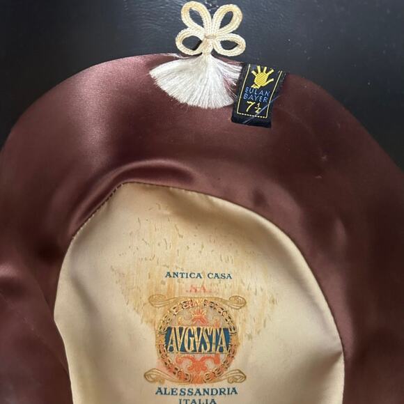 Vintage Borsalino Augusta Gray Felt Fedora – Dickenson & Co.  Size 7¼ - Picture 7 of 8